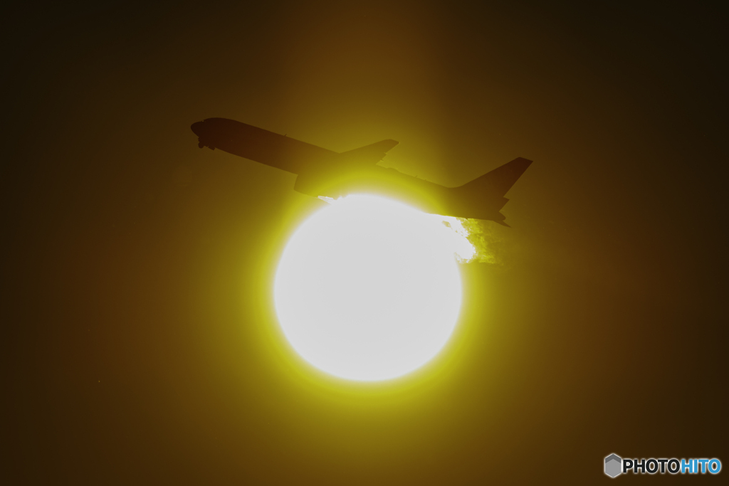 日の出と離陸10