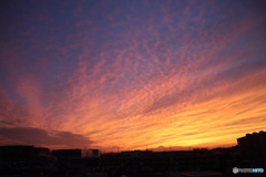 嵐の前の夕焼け