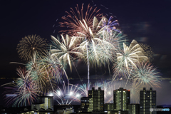 晩秋の花火大会