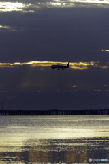 日の出後の着陸4