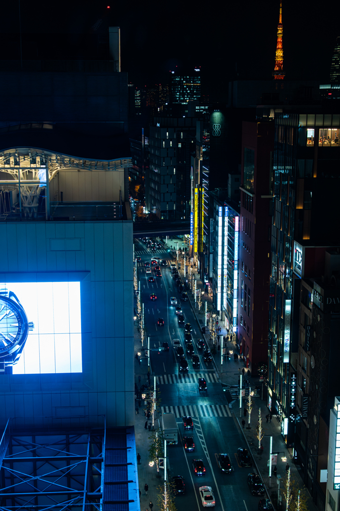銀座の夜景