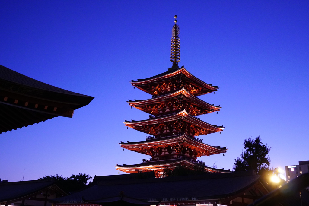 浅草寺の五重塔