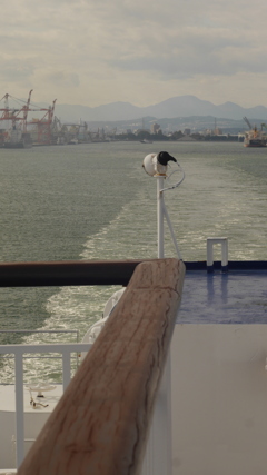 フェリー展望デッキ