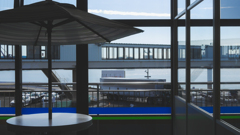 フェリーターミナルにて