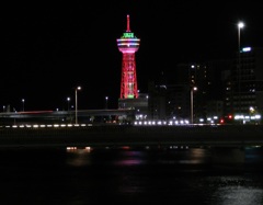 夜の博多ポートタワー　1