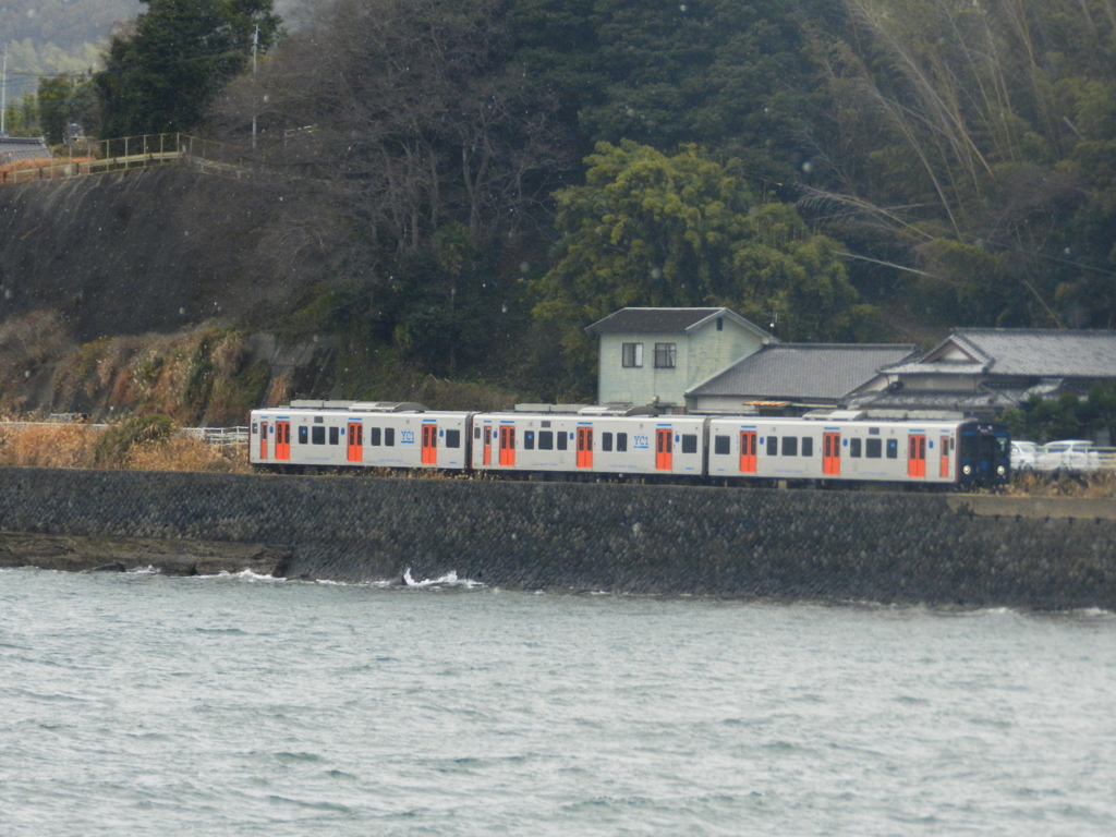 大村湾を走るYC1　千綿駅より　①