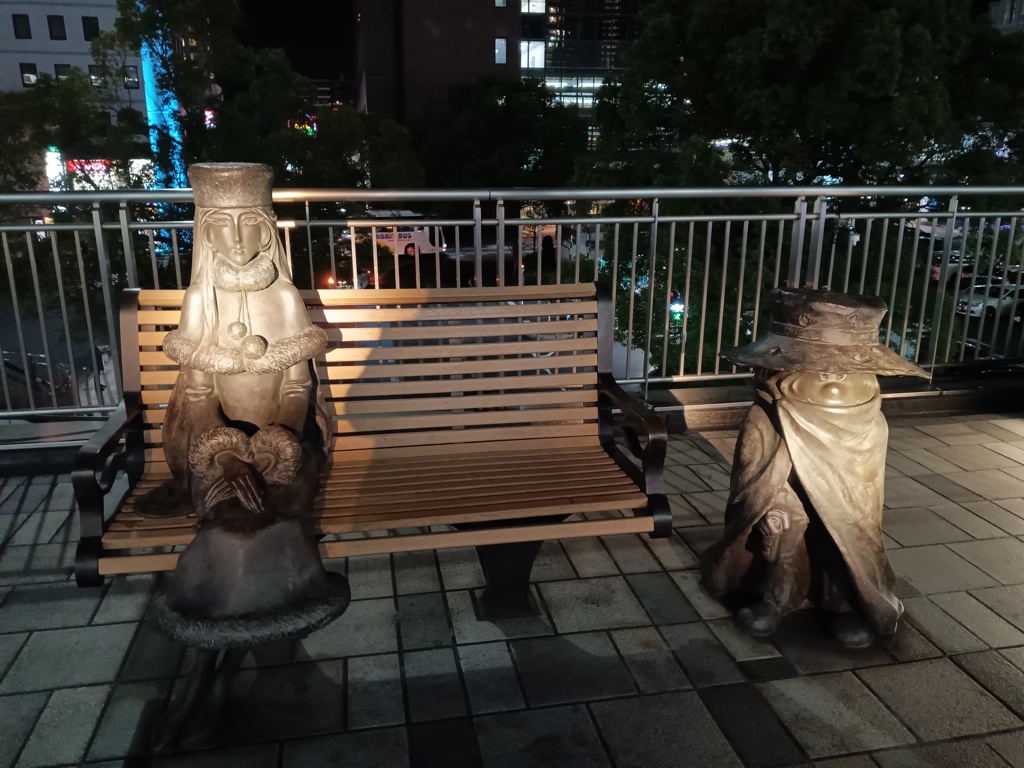 夜の小倉駅前イルミネーション　2