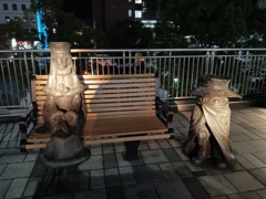 夜の小倉駅前イルミネーション　2