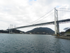 門司側からの関門大橋