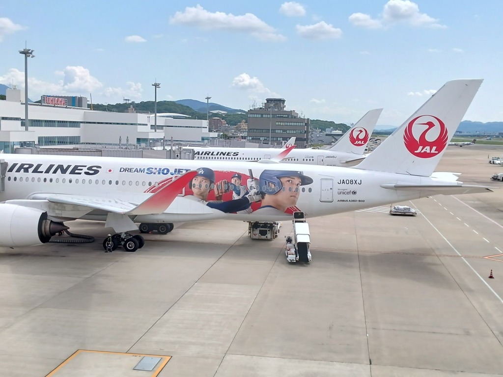 JAL  A350　大谷ジェット福岡で   1