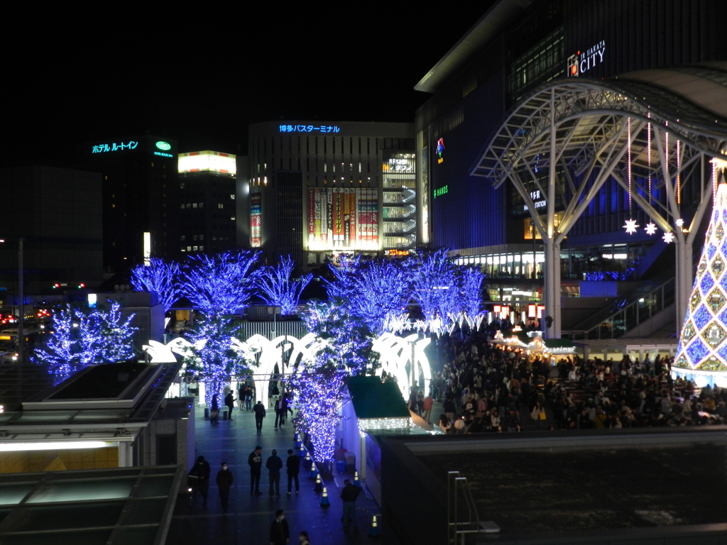 博多シティのイルミネーション　8