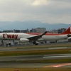 Tway A330-300　福岡空港ランディング