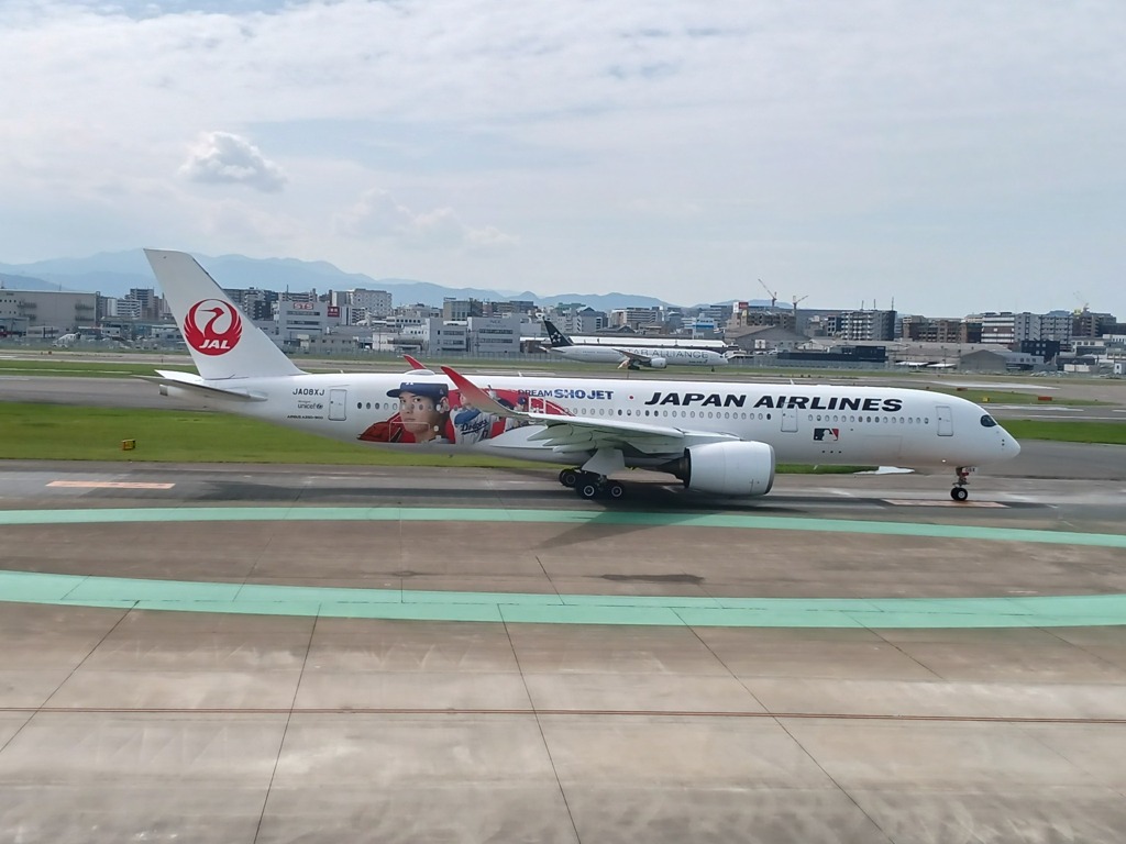 JAL  A350　大谷ジェット福岡で   3
