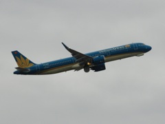 ベトナム航空 A321 福岡空港離陸