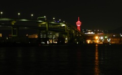 夜の博多港那の津　1