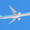 佐賀基山山頂より見えるKOREAN AIR　B777