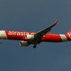 AIRASIA　A321　福岡空港ランディング
