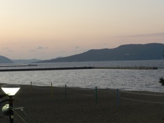 福岡市百道浜の夕暮れ　2