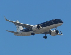 スターフライヤー A320neo 福岡空港ランディング