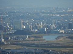 佐賀基山山頂より見える久留米筑後川