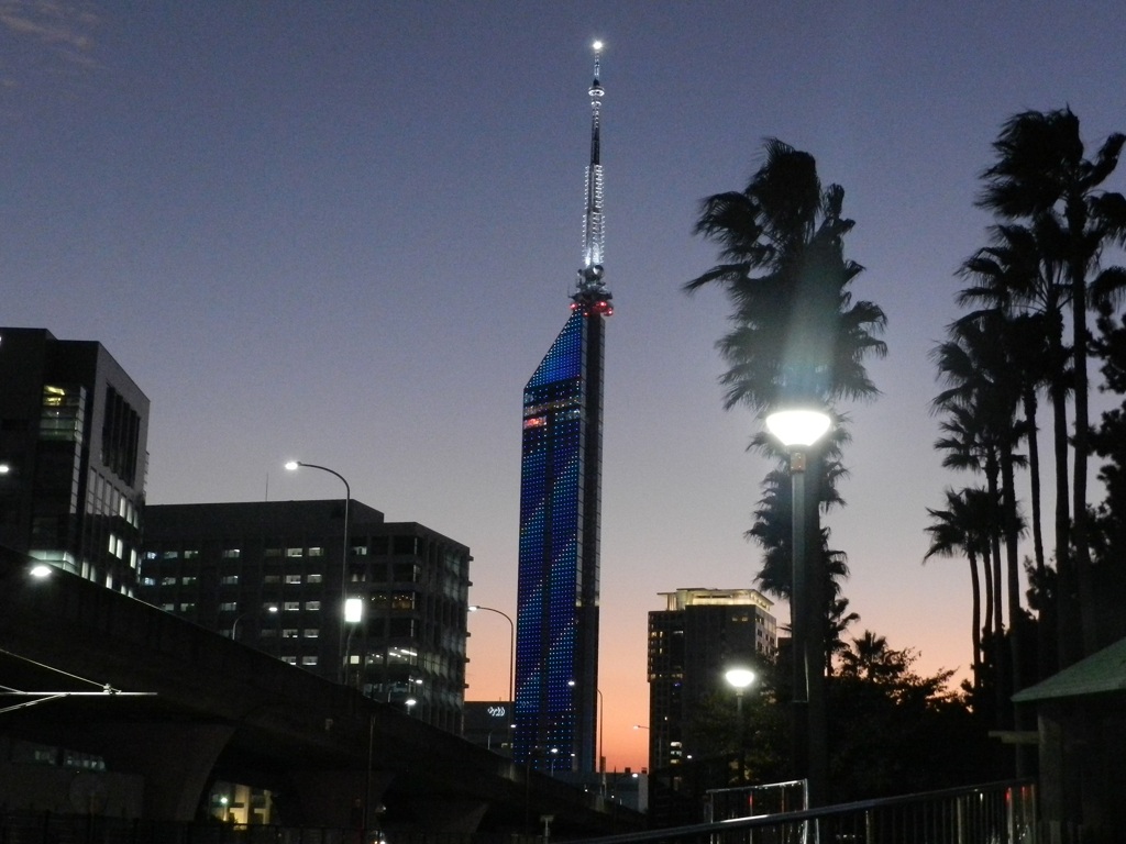 福岡タワーの夕暮れ　1
