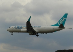 グレーターベイ航空 福岡空港ランディング