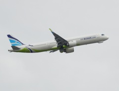 AIR BUSAN A321 福岡空港離陸