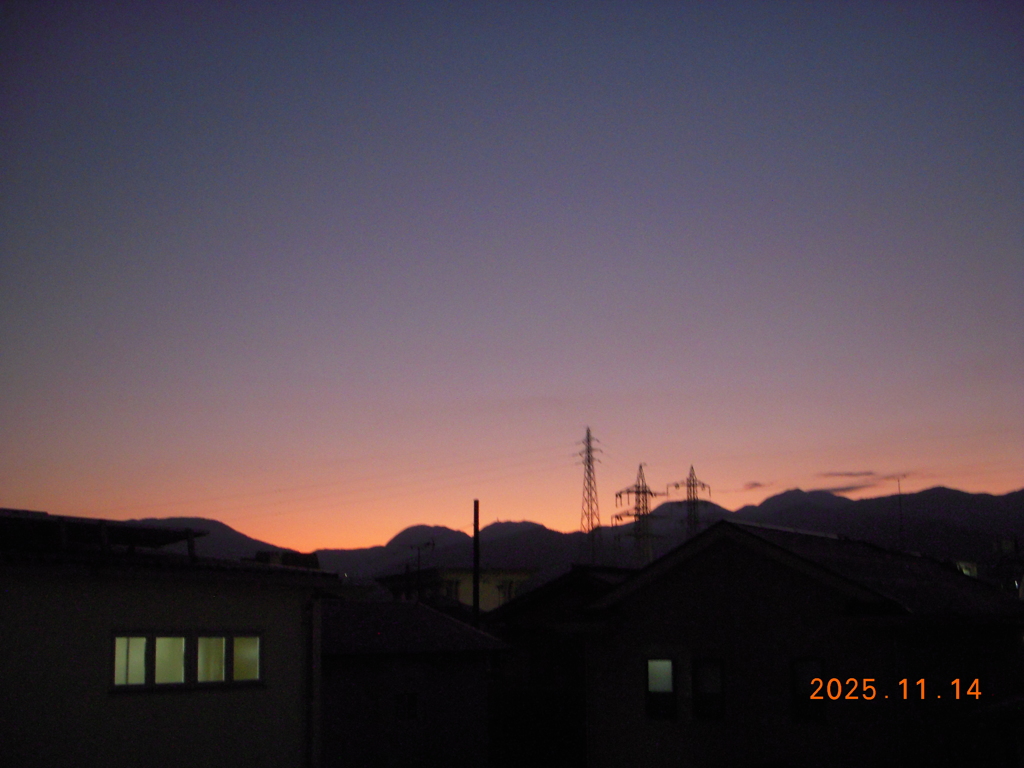 夕日が綺麗
