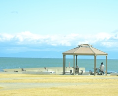 １月末なのに、あったかいんだから〜♪