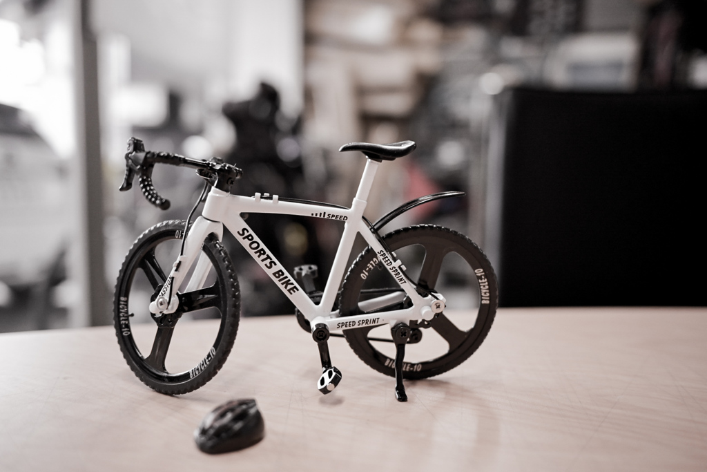 ハンドルも廻るし、ペダルもこげる！