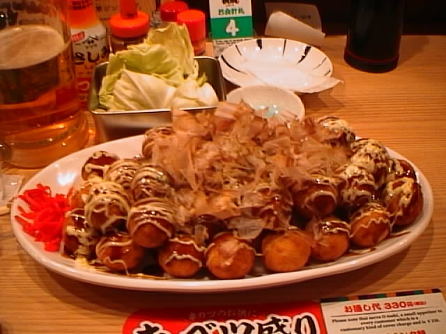 ふるーいデジカメでたこ焼き撮影
