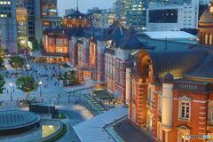 KITTEガーデンから見た東京駅駅舎