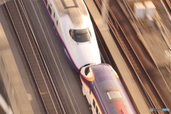 北とぴあから見る新幹線