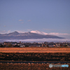 夕暮れと浅間山