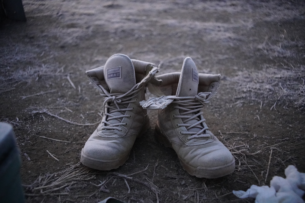 凍てつくブーツ