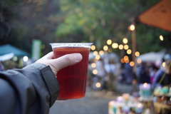 マルシェでビール