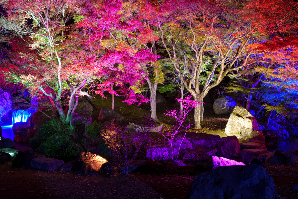 耶馬渓  溪石園 夜