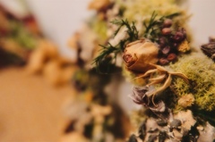 やさしく見つめる