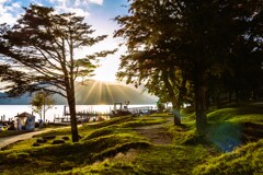 暮れゆく中禅寺湖