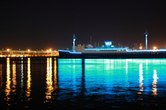 横浜の海、蒼く