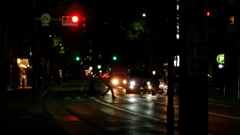 深夜の横断
