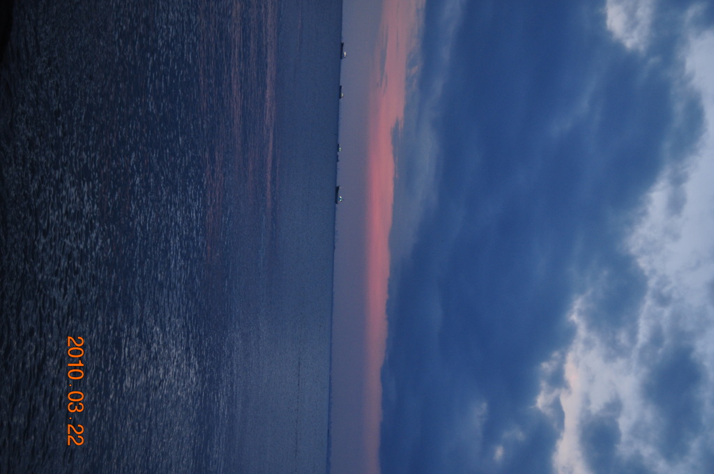 夕日が沈んだあと＾＾；