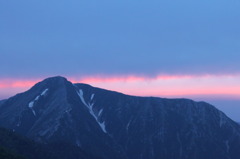 夜明け前の常念岳