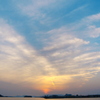 鳥取・中海の夕景