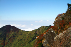 石鎚山頂からの紅葉