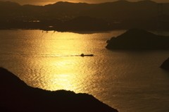 来島海峡夕暮れ