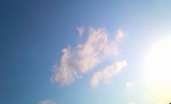 太陽と雲