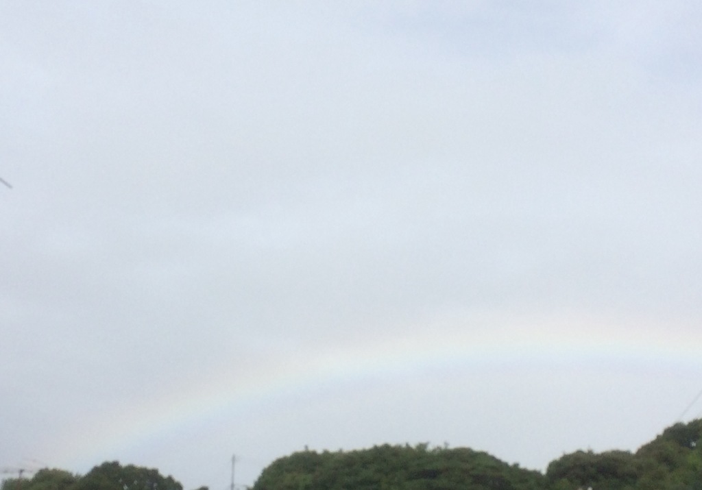 消える直前の虹