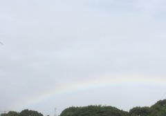 消える直前の虹