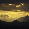 立山　冬の朝　曇天　